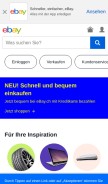 How ebay.ch looks like on a mobile device such as an iPhone.