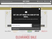 Desktop screenshot for hottopic.com