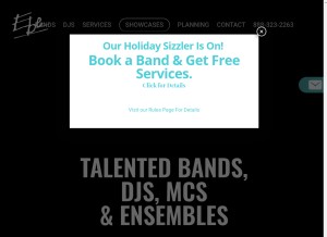 How ebetalent.com looks like on a tablet such as an iPad.