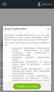 How ebroker.pl looks like on a mobile device such as an iPhone.