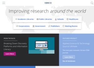 How ebsco-content.com looks like on a tablet such as an iPad.
