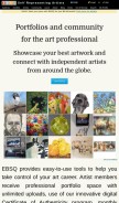 How ebsqart.com looks like on a mobile device such as an iPhone.
