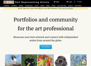 How ebsqart.com looks like on a tablet such as an iPad.