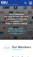 How ebu.ch looks like on a mobile device such as an iPhone.