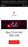How ebuytide.com looks like on a mobile device such as an iPhone.