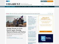Screenshot of haaretz.com