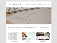 Desktop screenshot for latextemplates.com
