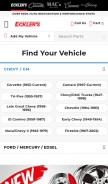 How ecklers.com looks like on a mobile device such as an iPhone.