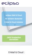 How eclipso.de looks like on a mobile device such as an iPhone.