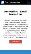 How ecm87.com looks like on a mobile device such as an iPhone.