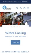 How ecmates.com looks like on a mobile device such as an iPhone.