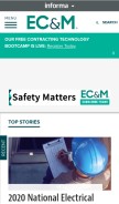 How ecmweb.com looks like on a mobile device such as an iPhone.