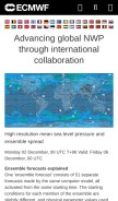 How ecmwf.int looks like on a mobile device such as an iPhone.