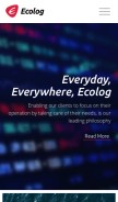 How ecolog-international.com looks like on a mobile device such as an iPhone.