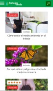 How ecologiaverde.com looks like on a mobile device such as an iPhone.