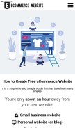 How ecommercewebsite.store looks like on a mobile device such as an iPhone.