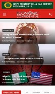 How economicconfidential.com looks like on a mobile device such as an iPhone.