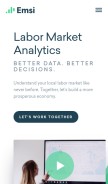 How economicmodeling.com looks like on a mobile device such as an iPhone.