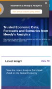 How economy.com looks like on a mobile device such as an iPhone.