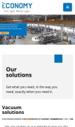 How economysolutions.in looks like on a mobile device such as an iPhone.