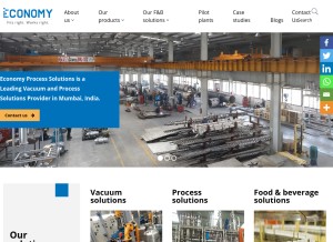 How economysolutions.in looks like on a tablet such as an iPad.