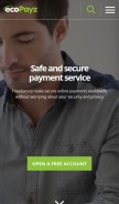 How ecopayz.com looks like on a mobile device such as an iPhone.