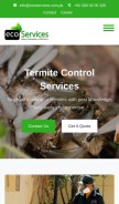 How ecoservices.com.pk looks like on a mobile device such as an iPhone.