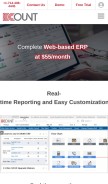 How ecounterp.com looks like on a mobile device such as an iPhone.