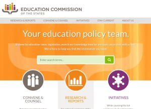 How ecs.org looks like on a tablet such as an iPad.