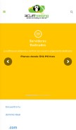 How ecuahosting.net looks like on a mobile device such as an iPhone.