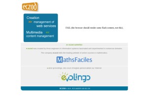 How eczod.com looks like on a tablet such as an iPad.