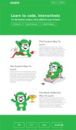 How edabit.com looks like on a mobile device such as an iPhone.