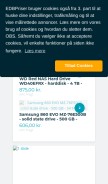 How edbpriser.dk looks like on a mobile device such as an iPhone.
