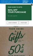 How eddiebauer.com looks like on a mobile device such as an iPhone.