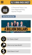 How edgarsnyder.com looks like on a mobile device such as an iPhone.