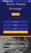 How edgenuity.com looks like on a mobile device such as an iPhone.