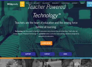 How edgenuity.com looks like on a tablet such as an iPad.