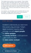 How edgewebhosting.net looks like on a mobile device such as an iPhone.