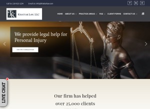 How edgoldner.com looks like on a tablet such as an iPad.