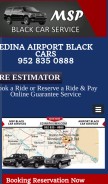 How edinataximn.com looks like on a mobile device such as an iPhone.
