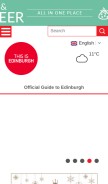 How edinburgh.org looks like on a mobile device such as an iPhone.