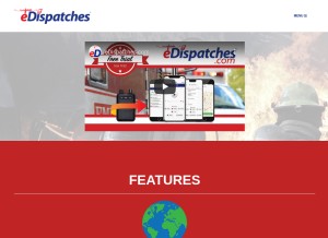 How edispatches.com looks like on a tablet such as an iPad.