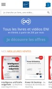 How editions-eni.fr looks like on a mobile device such as an iPhone.