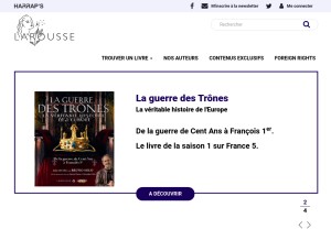 How editions-larousse.fr looks like on a tablet such as an iPad.
