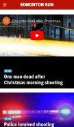 How edmontonsun.com looks like on a mobile device such as an iPhone.