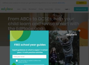How edplace.com looks like on a tablet such as an iPad.