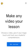 How edpuzzle.com looks like on a mobile device such as an iPhone.