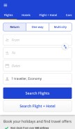 How edreams.com looks like on a mobile device such as an iPhone.