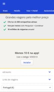 How edreams.pt looks like on a mobile device such as an iPhone.