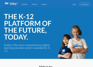 How edsby.com looks like on a tablet such as an iPad.